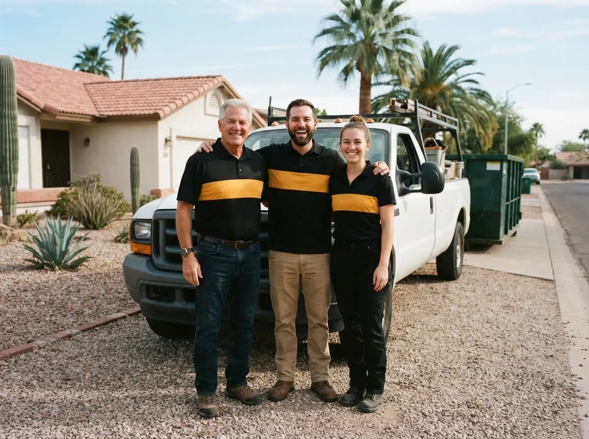 The Oakline Container Group team, dumpster in Phoenix, AZ
